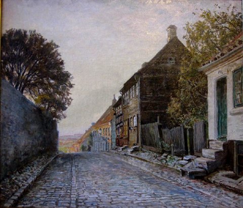 "Blegbanken" Vejle malet i 1912, galleriet har et større malet i 1910