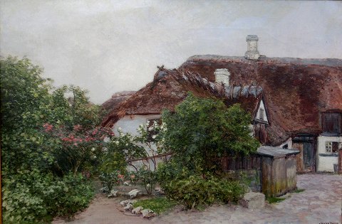 Oil painting on canvas. The painting was exhibited at Charlottenborg in 1912.