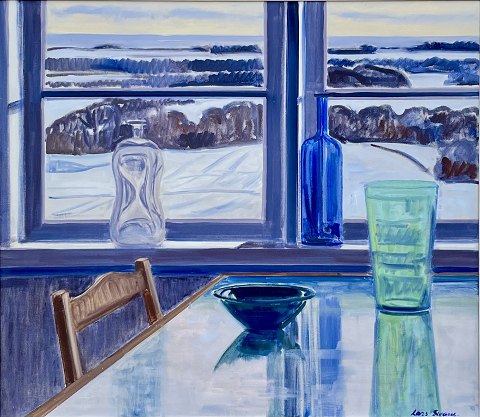 "Arrangement on a table" Oil painting on canvas.