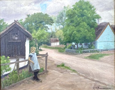 H.A. Brendekilde 1857-1942Ca. 191040 x 50 cm.