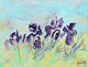 "Komposition med Iris blomster"